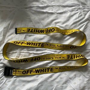 OFF-WHITE Classic Industrial Belt in Yellow